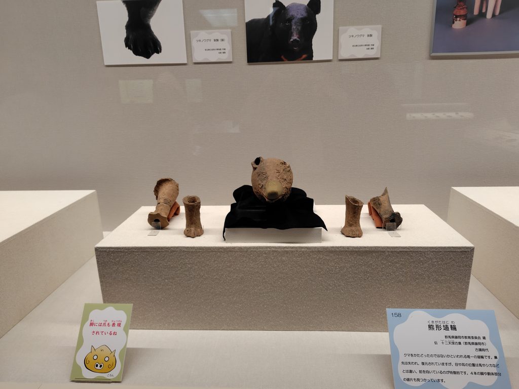 埼玉県歴史と民俗の博物館_熊型埴輪の展示